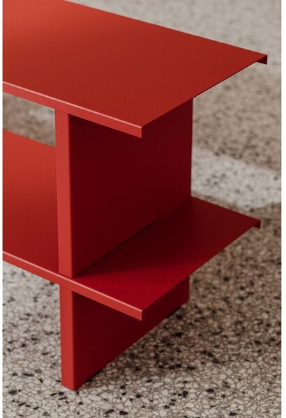 Czerwony metalowy regał 160x57x37 cm Hes – noo.ma