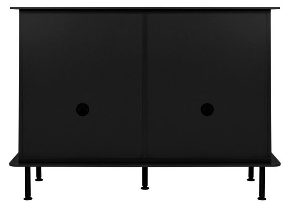 Czarna komoda z otworem na kable 120x88x50 cm Suumo – noo.ma