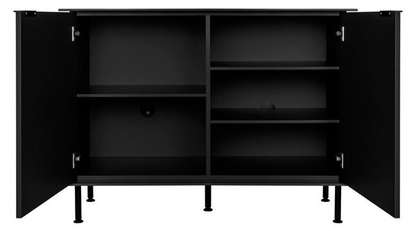 Czarna komoda z otworem na kable 120x88x50 cm Suumo – noo.ma