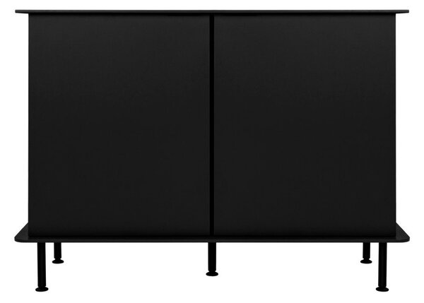 Czarna komoda z otworem na kable 120x88x50 cm Suumo – noo.ma