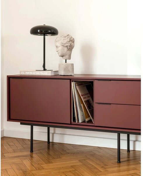 Bordowa szafka pod TV 189x61x42 cm Mod – noo.ma