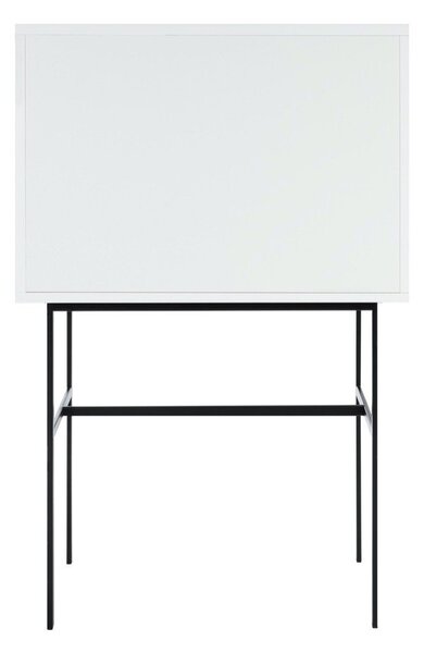 Szarobeżowa witryna z drzwiami przesuwnymi 70x109x40 cm Lekko – noo.ma