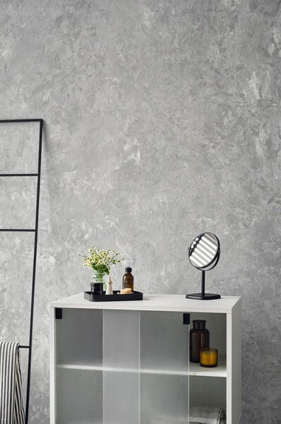 Szarobeżowa witryna z drzwiami przesuwnymi 70x109x40 cm Lekko – noo.ma