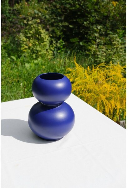 Ciemnoniebieski ceramiczny wazon (wysokość 36 cm) Tuga – noo.ma