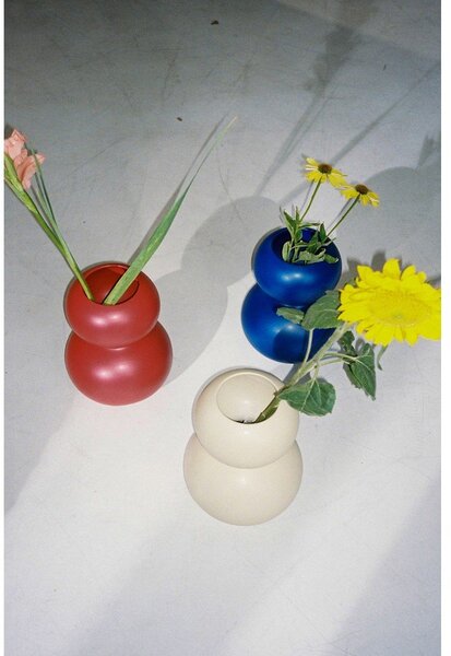 Ciemnoniebieski ceramiczny wazon (wysokość 36 cm) Tuga – noo.ma