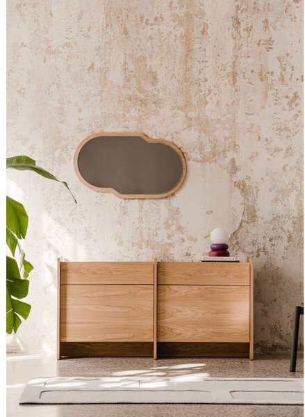 Komoda w dekorze dębu w naturalnym kolorze 146x76x51 cm Hido – noo.ma