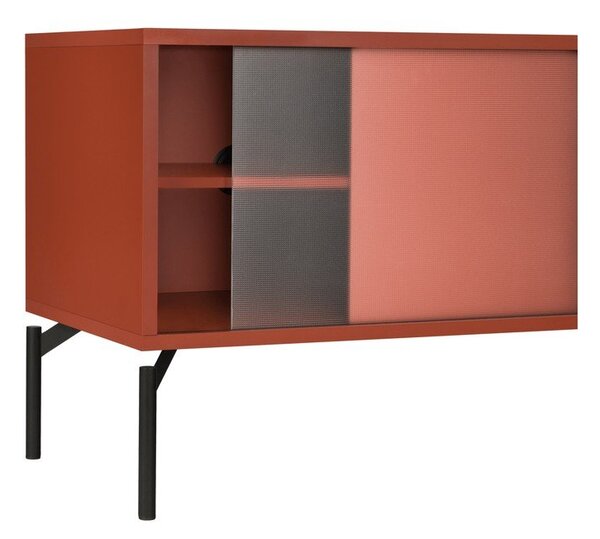 Szafka pod TV w kolorze terakoty 116x55x42 cm Met Mini – noo.ma