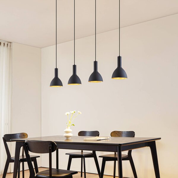 Lampa wisząca Cosmina Arcchio, możliwość ściemniania, czarny, kuchnia, metal, nowoczesny