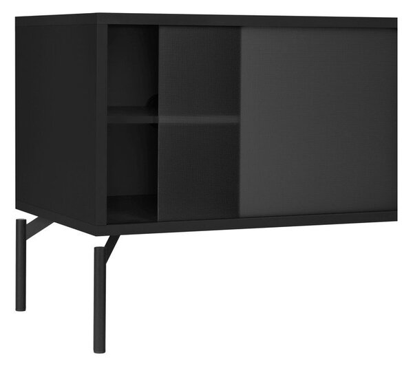 Czarna szafka pod TV 116x55x42 cm Met Mini – noo.ma