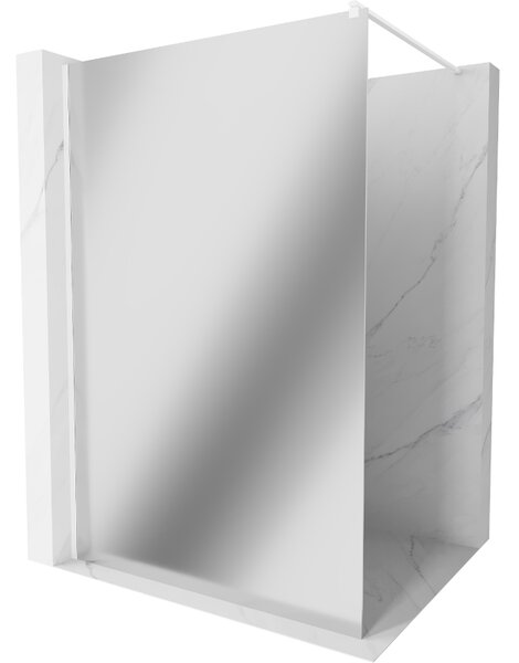 Mexen Kioto ścianka prysznicowa Walk-in 100 x 200 cm, lustro 8 mm, biała - 800-10-101-20-50