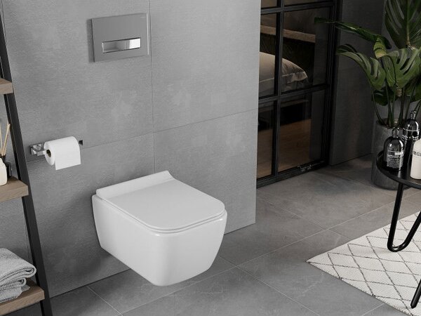 Mexen Elis miska wc Rimless, biała połysk - 3391XX00