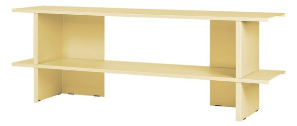 Żółty metalowy regał 160x57x37 cm Hes – noo.ma