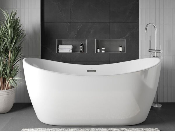 Mexen X-Wall-NR półka wnękowa bez kołnierza 45 x 20 cm, inox - 1911452010