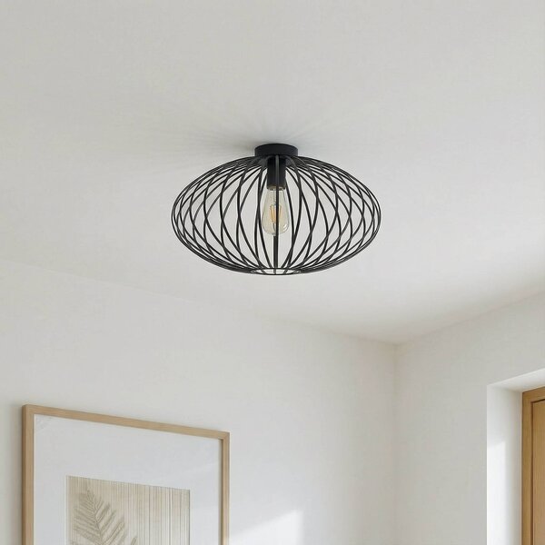 Lampa sufitowa Maivi Lindby, możliwość ściemniania, czarny, salon / jadalnia, metal, nowoczesny