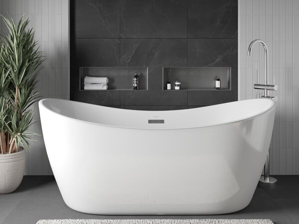 Mexen X-Wall-NR półka wnękowa bez kołnierza 60 x 20 cm, inox - 1911602010