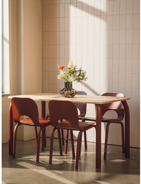 Stół z blatem w dekorze dębu 80x140 cm Meko – noo.ma