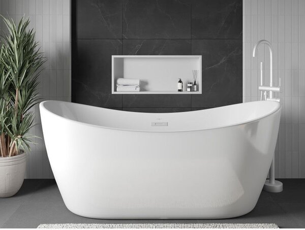 Mexen X-Wall-R półka wnękowa z kołnierzem 75 x 30 cm, biała - 1920753010