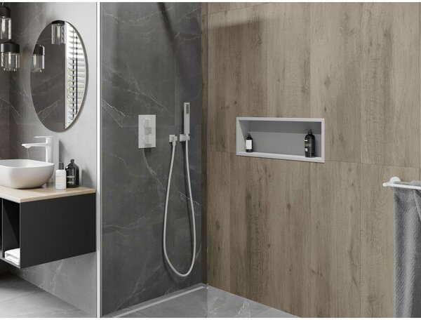 Mexen X-Wall-R półka wnękowa z kołnierzem 60 x 20 cm, biała - 1920602010