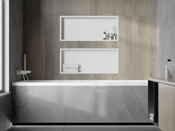 Mexen X-Wall-R półka wnękowa z kołnierzem 75 x 30 cm, biała - 1920753010