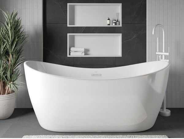 Mexen X-Wall-R półka wnękowa z kołnierzem 75 x 30 cm, biała - 1920753010