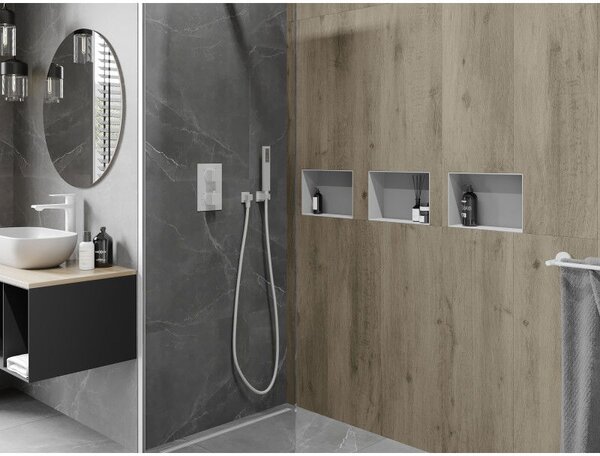 Mexen X-Wall-NR półka wnękowa bex kołnierza 30 x 20 cm, biała - 1921302010