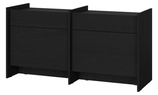 Czarna komoda 146x76x51 cm Hido – noo.ma
