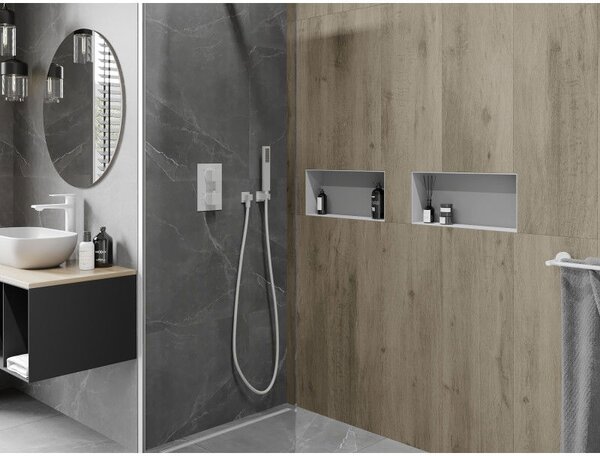 Mexen X-Wall-NR półka wnękowa bez kołnierza 45 x 20 cm, biała - 1921452010