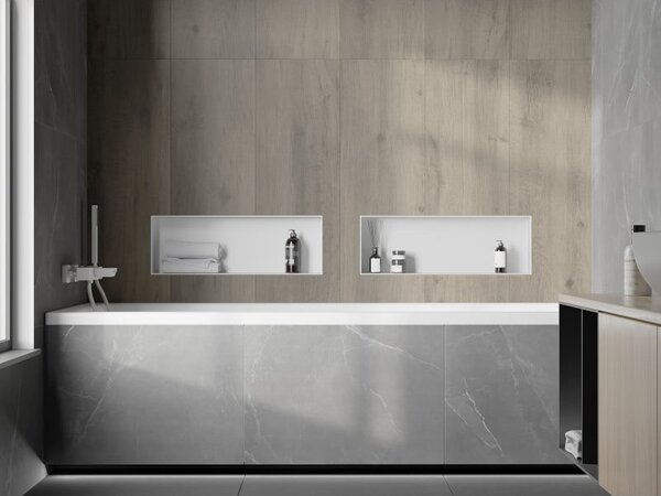 Mexen X-Wall-NR półka wnękowa bez kołnierza 60 x 20 cm, biała - 1921602010