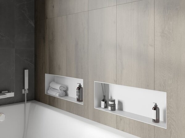 Mexen X-Wall-NR półka wnękowa bez kołnierza 60 x 20 cm, biała - 1921602010