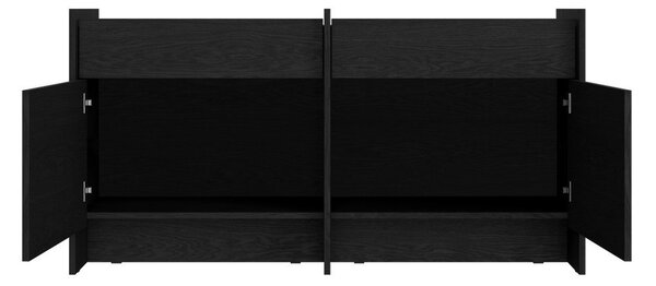Czarna komoda 146x76x51 cm Hido – noo.ma