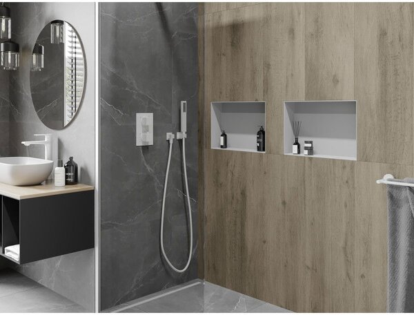 Mexen X-Wall-NR półka wnękowa bez kołnierza 45 x 30 cm, biała - 1921453010