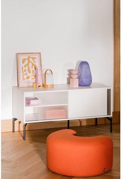 Szarobeżowa szafka pod TV 116x55x42 cm Met Mini – noo.ma