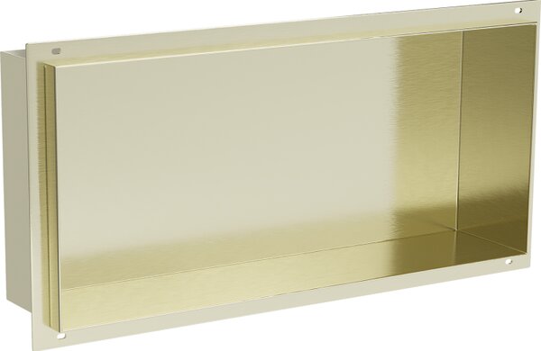 Mexen X-Wall-NR półka wnękowa bez kołnierza 45 x 20 cm, złota szczotkowana - 1951452010