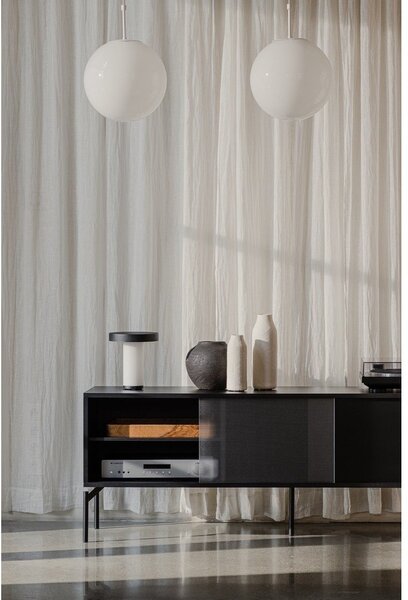 Czarna szafka pod TV 160x60x42 cm Met – noo.ma