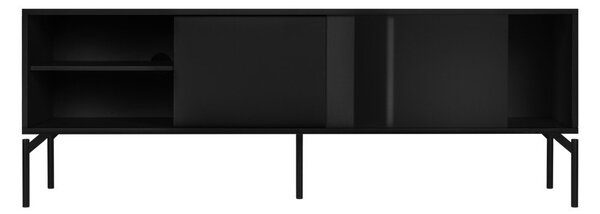Czarna szafka pod TV 160x60x42 cm Met – noo.ma