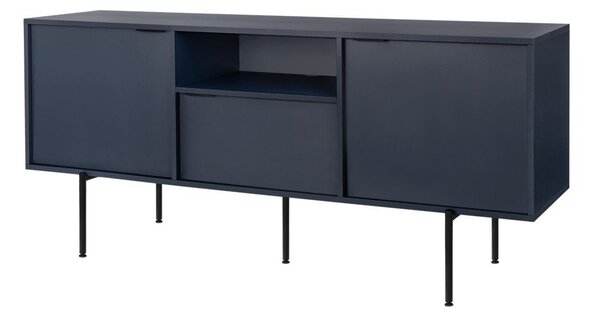 Ciemnoniebieska szafka pod TV 180x79x50 cm Bau – noo.ma