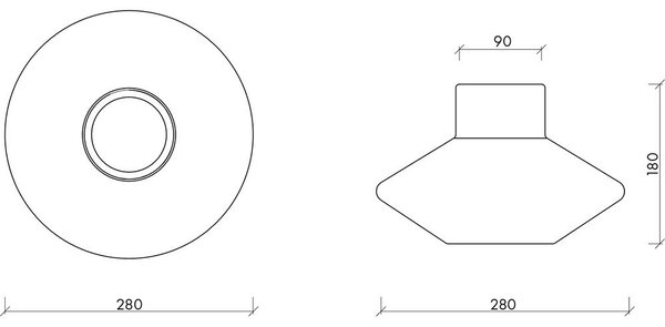 Szklany ręcznie wykonany wazon (wysokość 28 cm) Glom – noo.ma