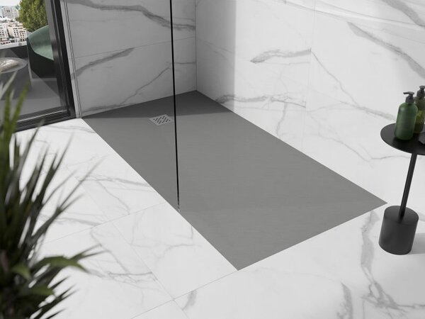 Mexen Stone+ brodzik kompozytowy prostokątny 200 x 80 cm, szary-beton - 44618020