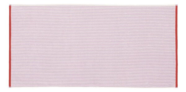 Lawendowy/kremowy bawełniany ręcznik kąpielowy frotte 70x140 cm Gobo – noo.ma