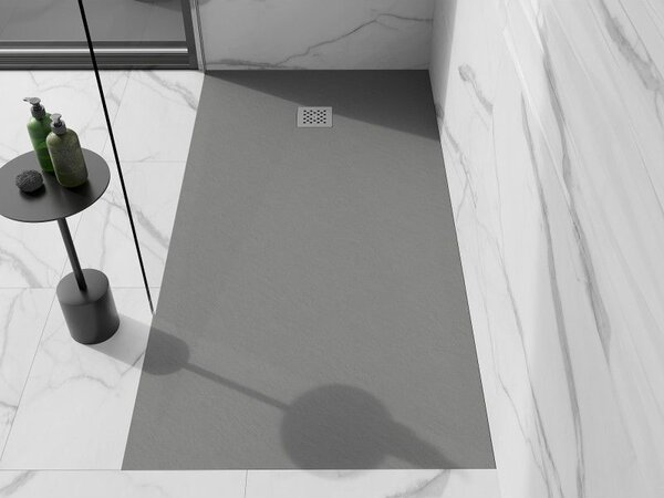 Mexen Stone+ brodzik kompozytowy prostokątny 200 x 80 cm, szary-beton - 44618020