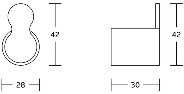 Mexen Base haczyk na ręcznik, chrom - 7088235-00