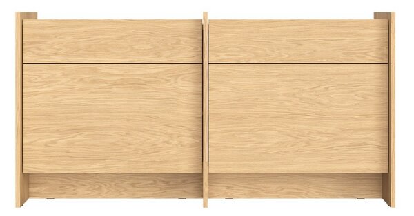Komoda w dekorze dębu w naturalnym kolorze 146x76x51 cm Hido – noo.ma
