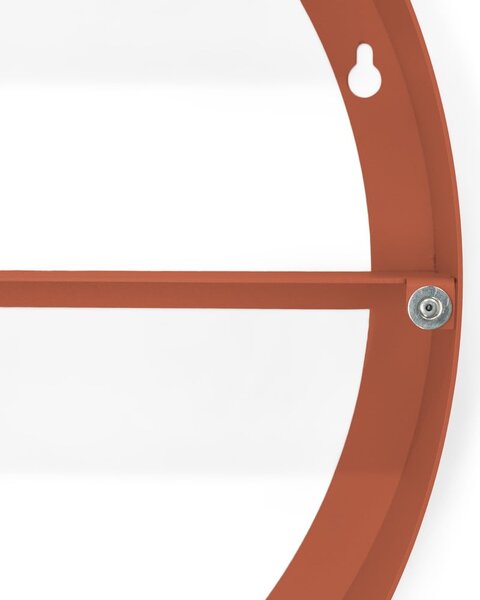 Metalowa wisząca/z lustrem szafka łazienkowa w kolorze terakoty 55x55 cm Sonnet – Spinder Design
