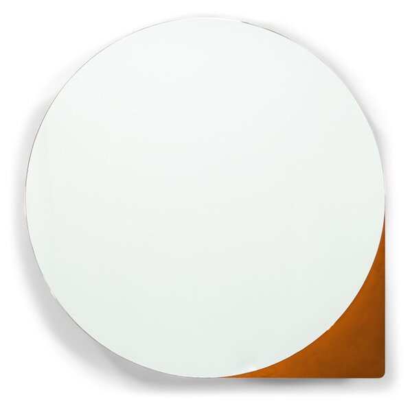 Metalowa wisząca/z lustrem szafka łazienkowa w kolorze terakoty 55x55 cm Sonnet – Spinder Design