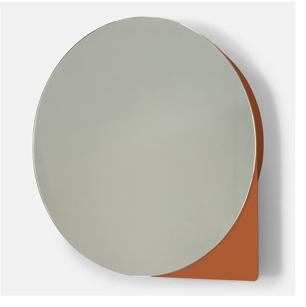 Metalowa wisząca/z lustrem szafka łazienkowa w kolorze terakoty 55x55 cm Sonnet – Spinder Design