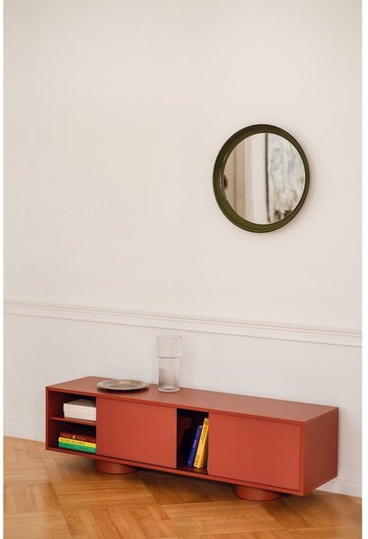 Szafka pod TV w kolorze terakoty 160x48x42 cm Taro – noo.ma