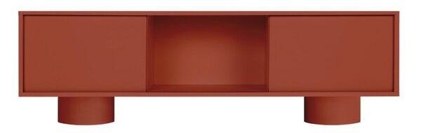 Szafka pod TV w kolorze terakoty 160x48x42 cm Taro – noo.ma