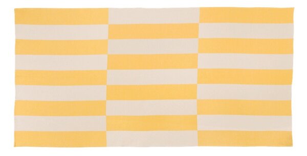 Żółty bawełniany ręcznik plażowy 100x160 cm Su – noo.ma