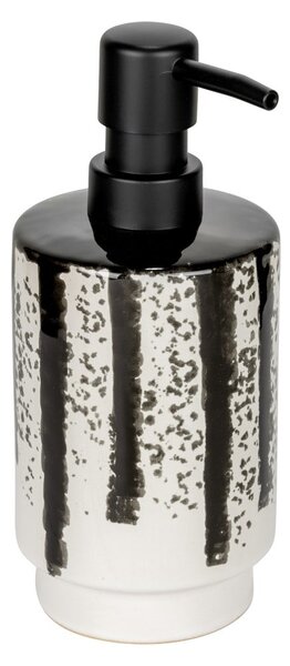 Czarno-biały ceramiczny dozownik do mydła 340 ml Subiza – Wenko