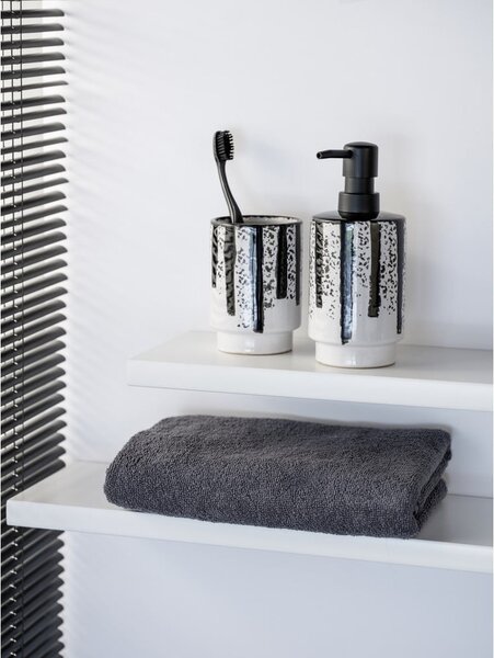 Czarno-biały ceramiczny dozownik do mydła 340 ml Subiza – Wenko